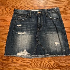 woman’s jean skirt